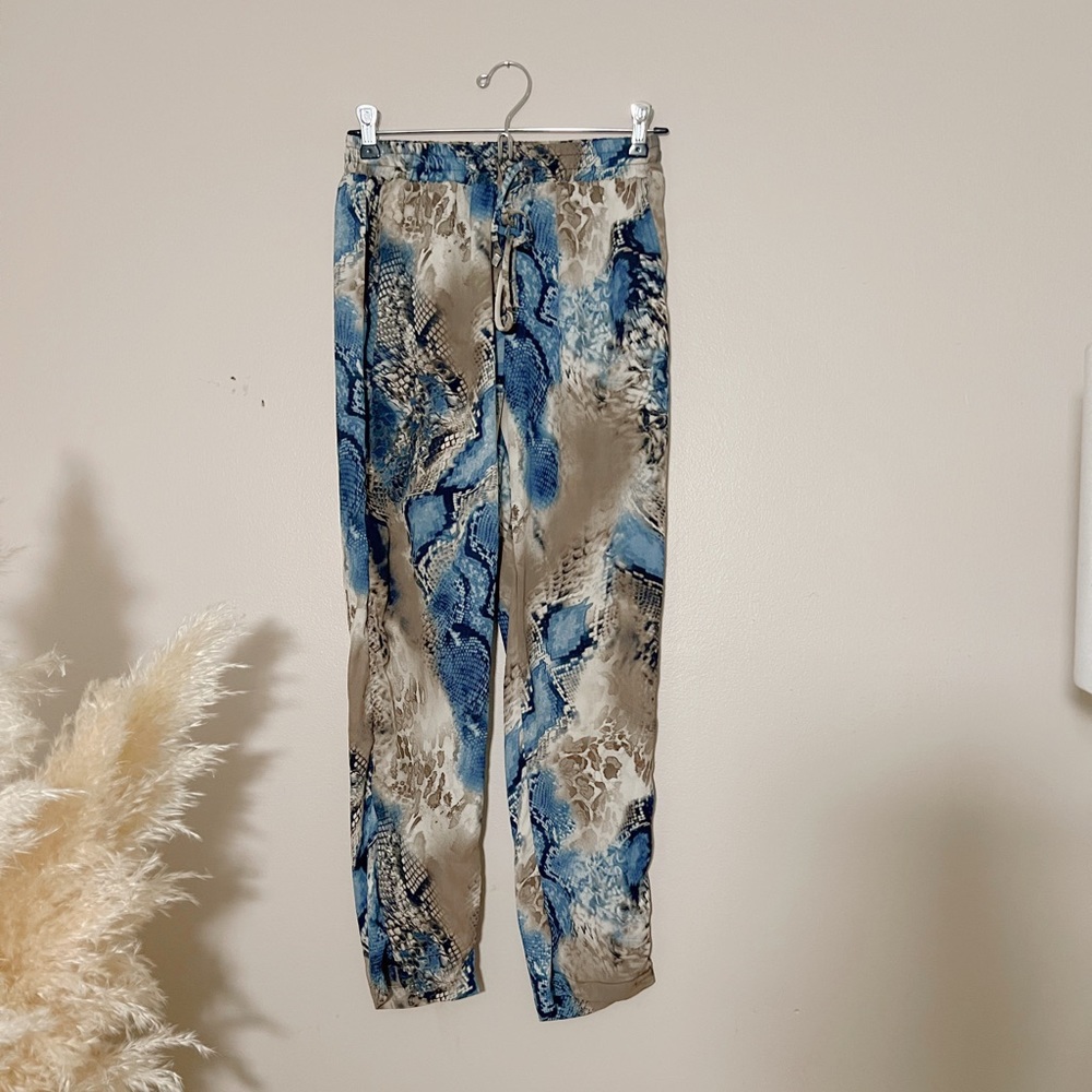 OLIVIA GRAYE snake skin joggers pants